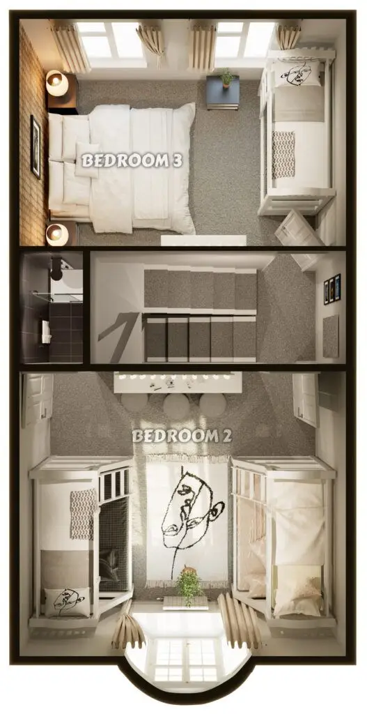 C First level floor plan named scaled